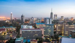 Nairobi cityscape - capital city of Kenya