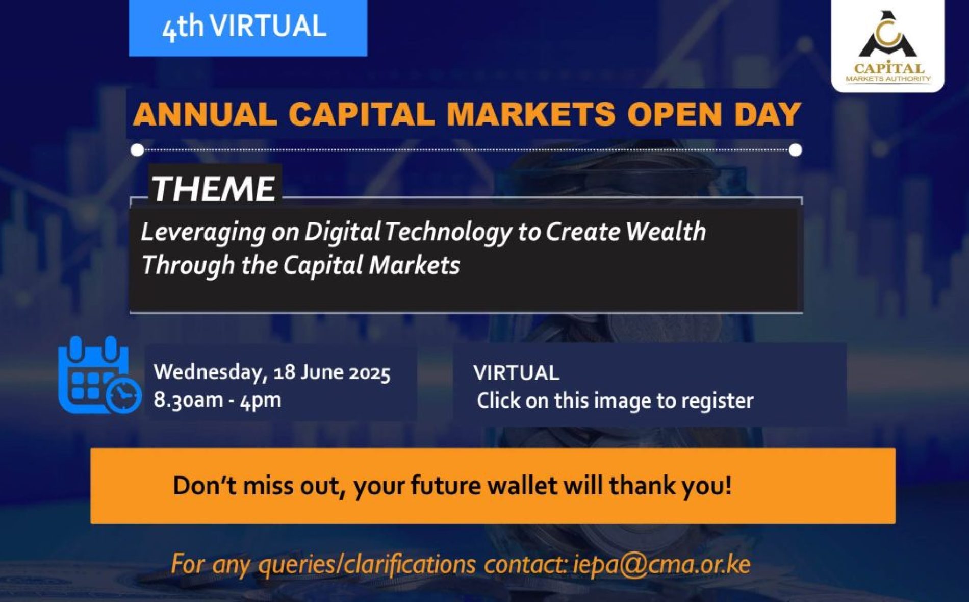 4th Virtual Annual Capital Markets Open Day 4th Virtual Annual Capital Markets Open Day
